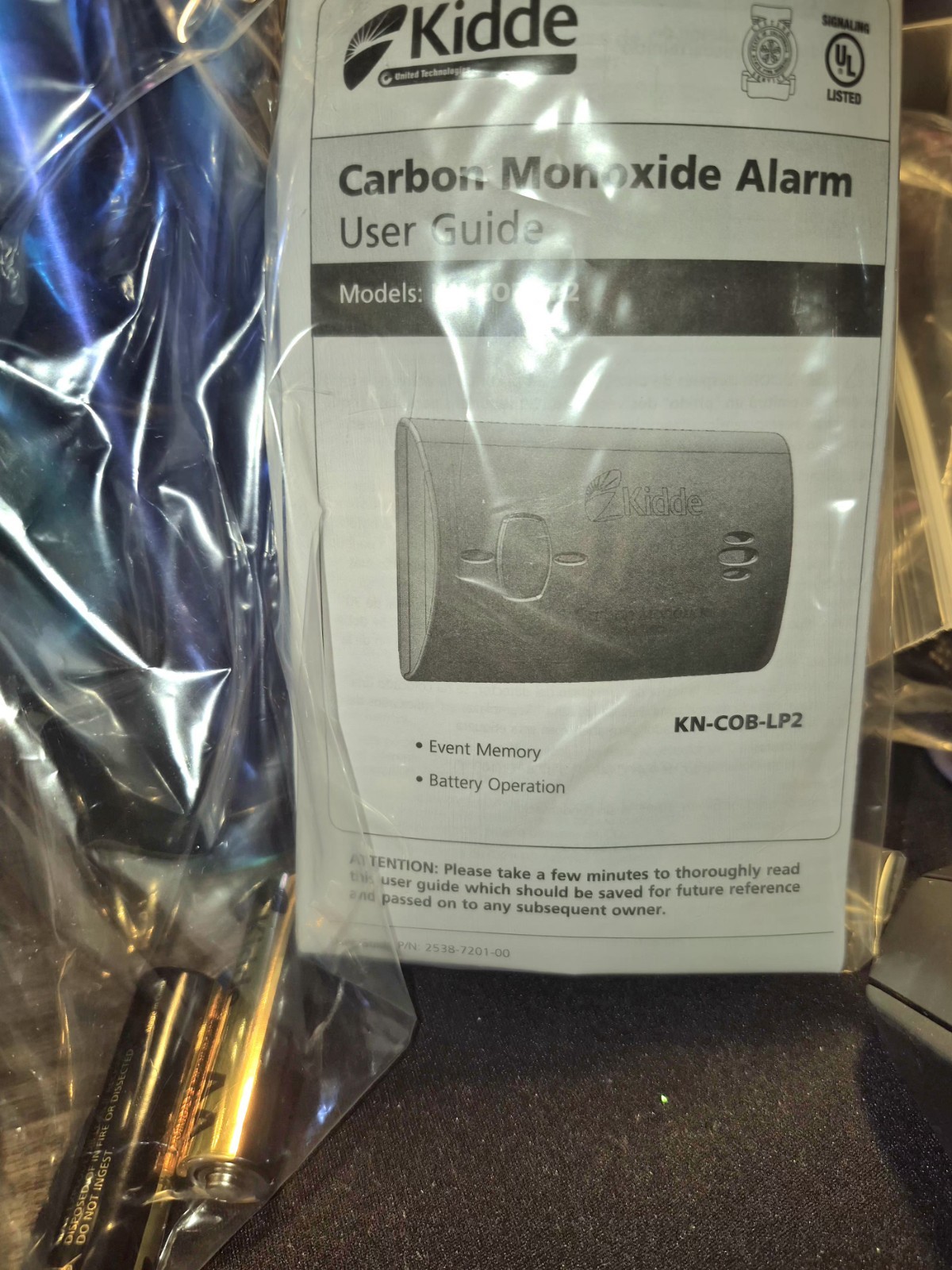 Kidde KN-COB-LP2 Carbon Monoxide Alarm Detector/ #3 PACK/HOT DEAL Kidde KN-COB-LP2 Carbon Monoxide Alarm Detector/ #3 PACK/HOT DEAL