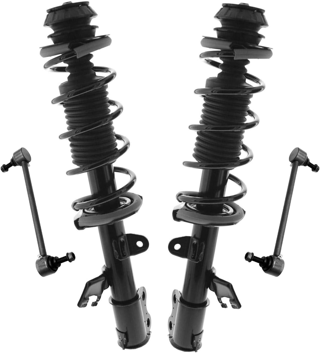 4QS54063 4pc Front Struts Sway Bar Links Suspension Kit Fits 2012-2019 Nissan