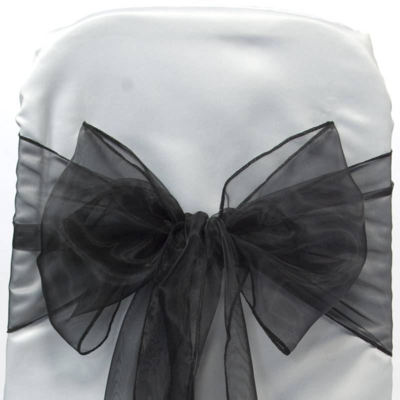 PACK OF 50 Organza Chair Cover Sash Bow Sashes Wedding Banquet decor 