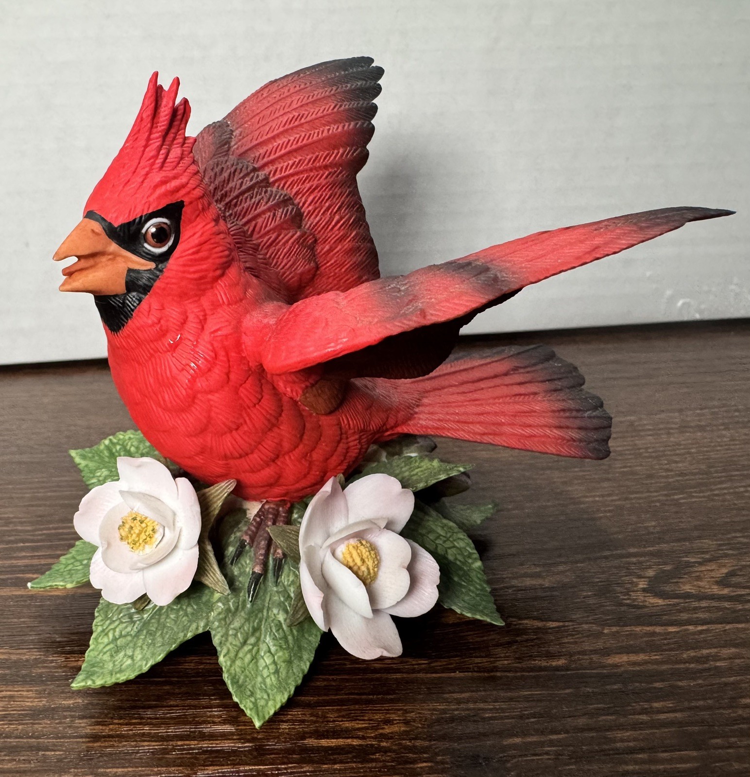 VTG Lenox Garden Birds Fine Porcelain Cardinal Figurine