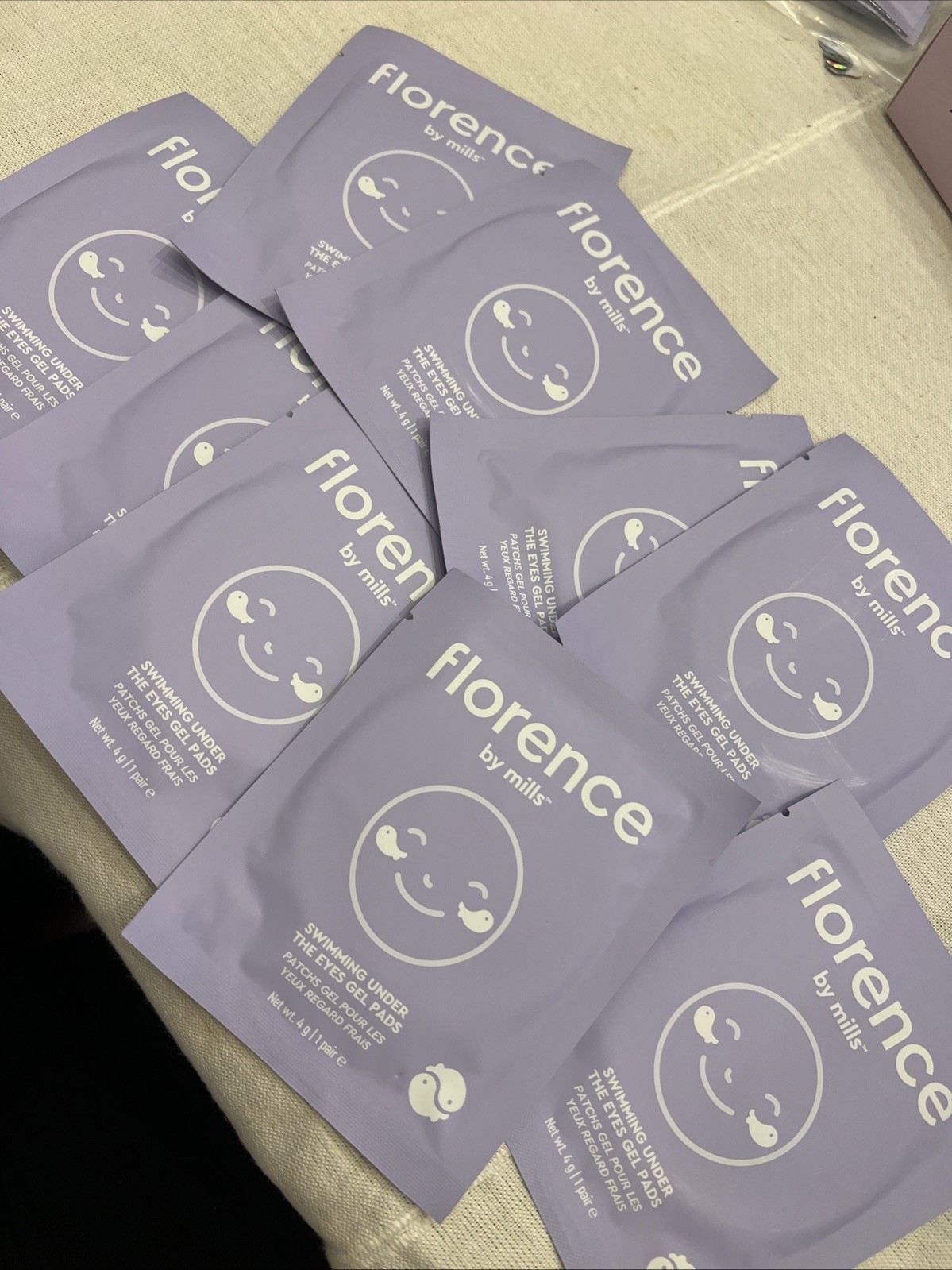 florence by mills Swimming Under the Eyes Gel Pads - 9 Pair Total. New