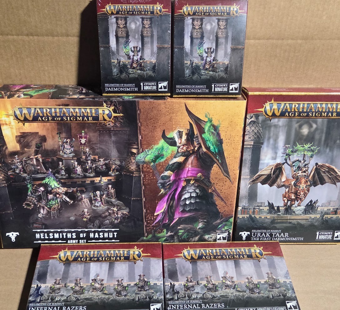 ⚔️1-CLK WARHAMMER - URAK TAAR + DAEMONSMITH + HELSMITHS OF HASHUT ARMY + more⚔️