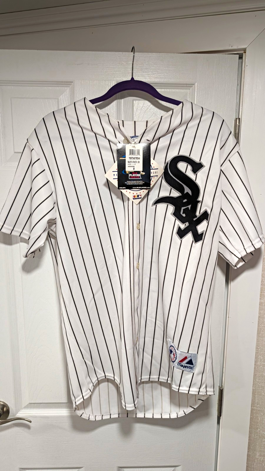 Majestic Chicago White Sox Nick Swisher #30 Pinstripe MLB Jersey Mens Size M NWT Majestic Chicago White Sox Nick Swisher #30 Pinstripe MLB Jersey Mens Size M NWT