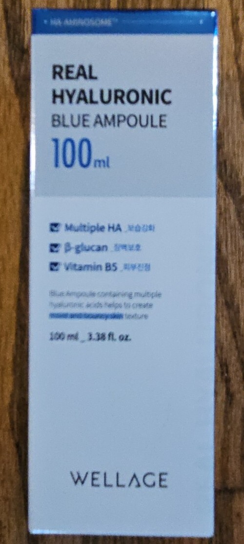 Wellage Real Hyaluronic Blue Ampoule 100 100ml 3.38oz - EXP 8-23-25