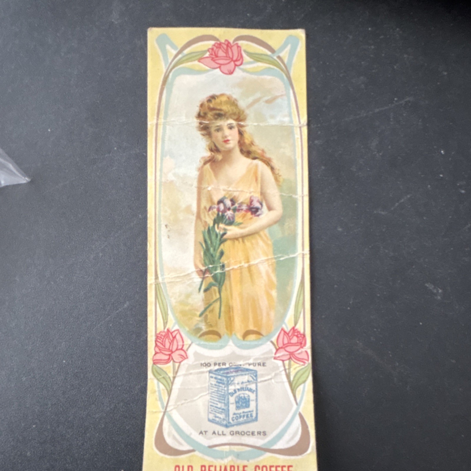 Old Reliable Coffee 1911-1912 Advertising Calendar Girl Ephemera