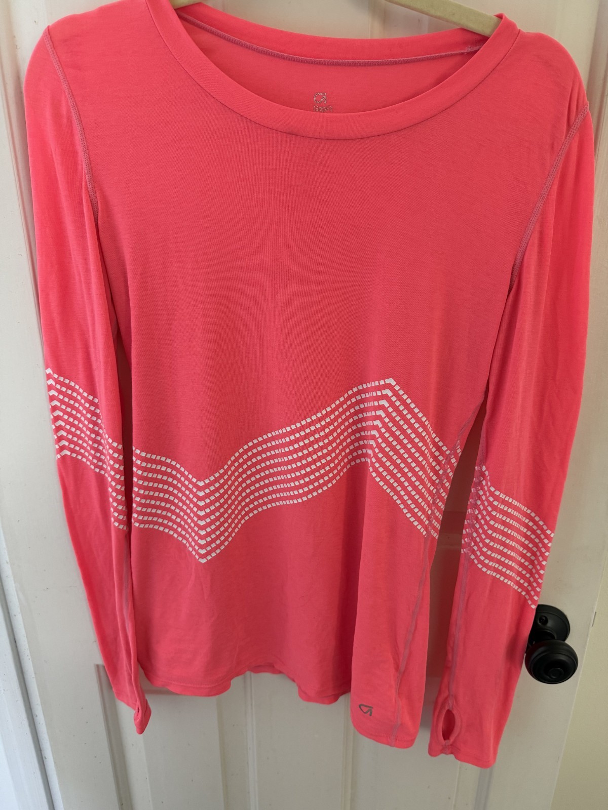 Gapfit Breathe Pink Long Sleeve Top Women Size XS Running/Yoga
