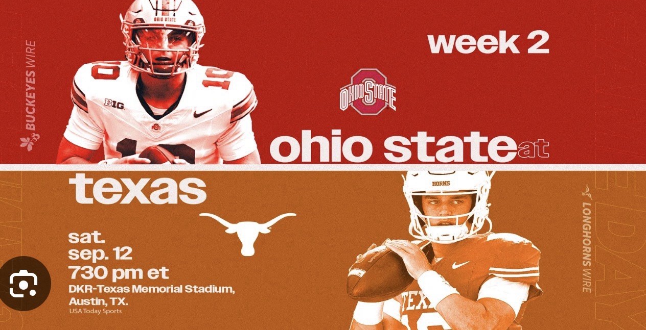 2026 NCAA Football DVD #1 Ohio State at #4 Texas Longhorns