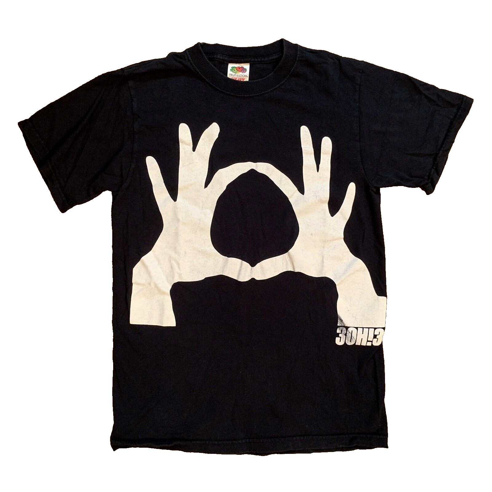 Vtg Y2K 3OH3 Mens T-Shirt Big Hands Logo 303 Pop Band Tour Concert Tee Size S Vtg Y2K 3OH3 Mens T-Shirt Big Hands Logo 303 Pop Band Tour Concert Tee Size S
