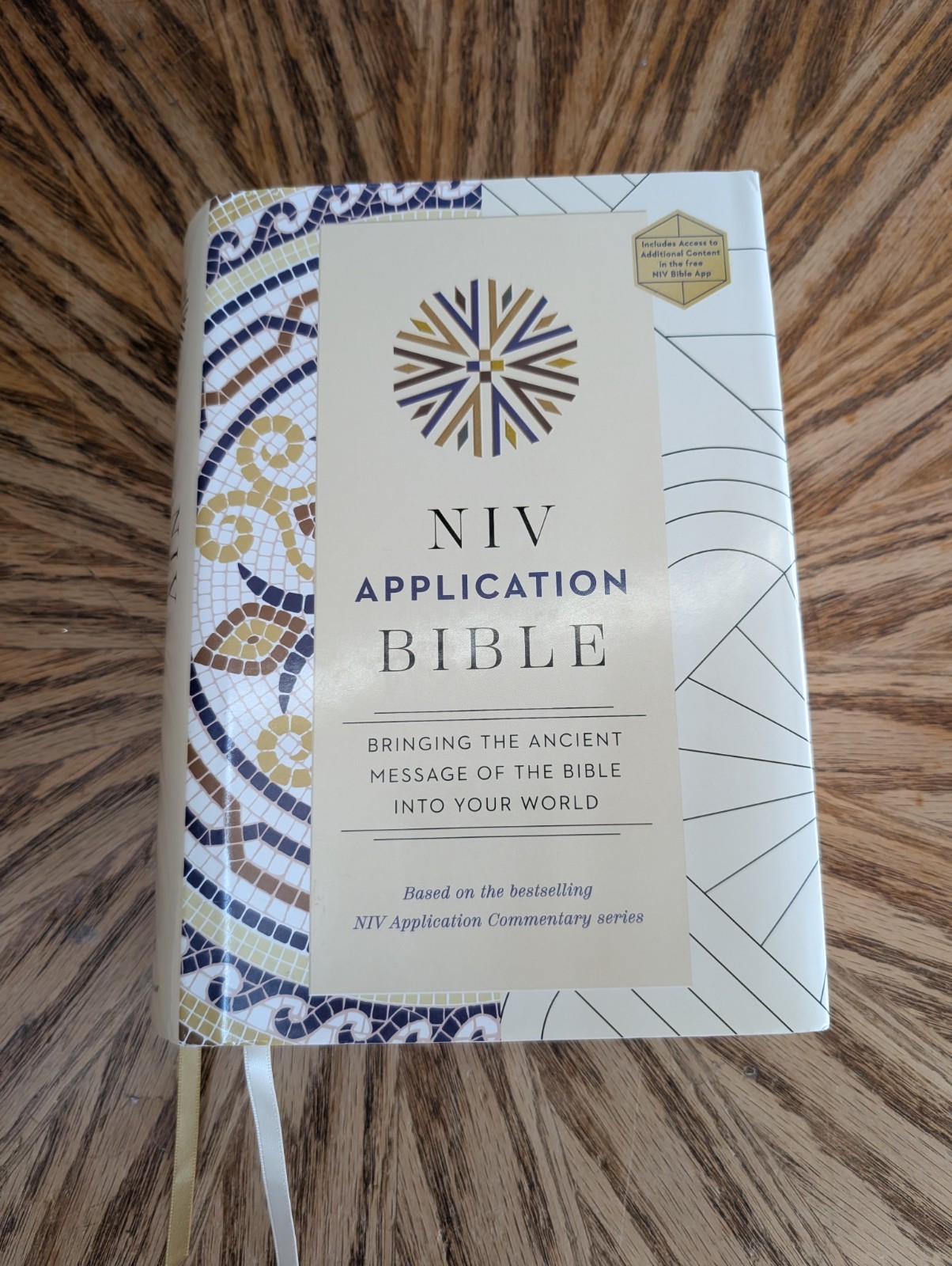 Zondervan NIV Application Bible, Hardcover, Multi-Cream Hardback New Internation Zondervan NIV Application Bible, Hardcover, Multi-Cream Hardback New Internation