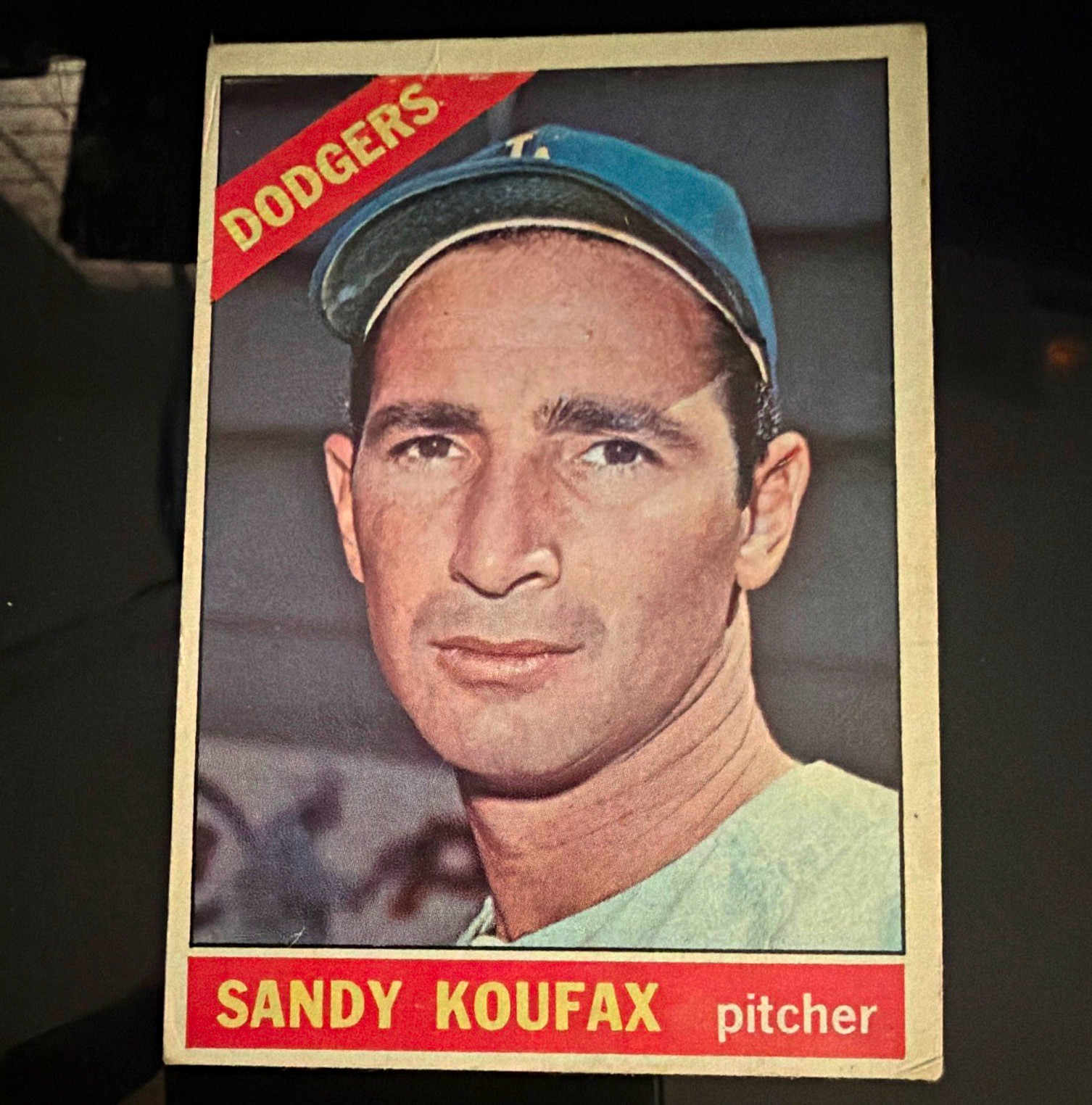 Topps Sandy Koufax #100 Los Angeles Dodgers MLB Baseball 1966 Topps Base Set