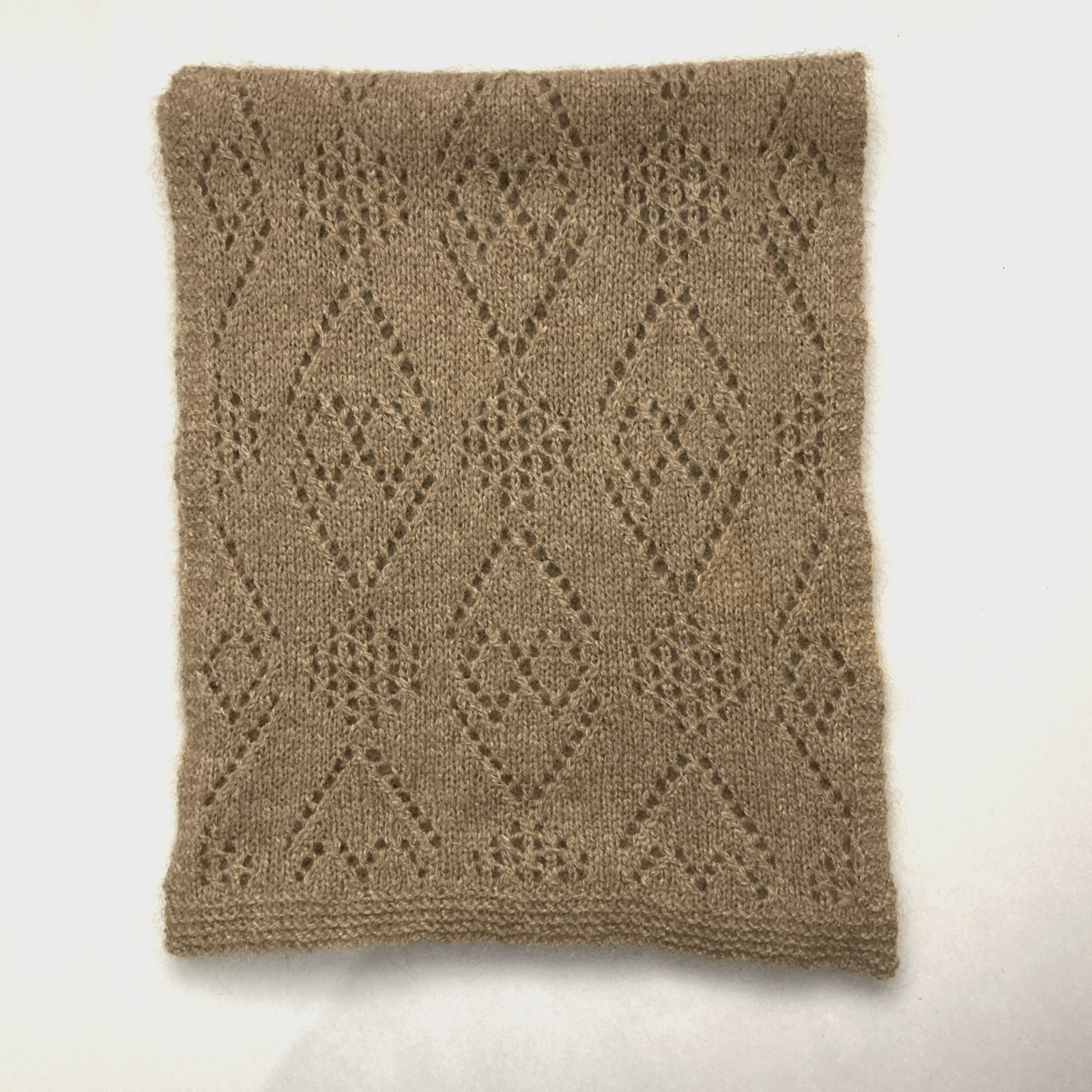 Arctic Handknitted 100% Qiviut Scarf Rare Natural Brown Musk Ox Alaska 48\ Arctic Handknitted 100% Qiviut Scarf Rare Natural Brown Musk Ox Alaska 48\