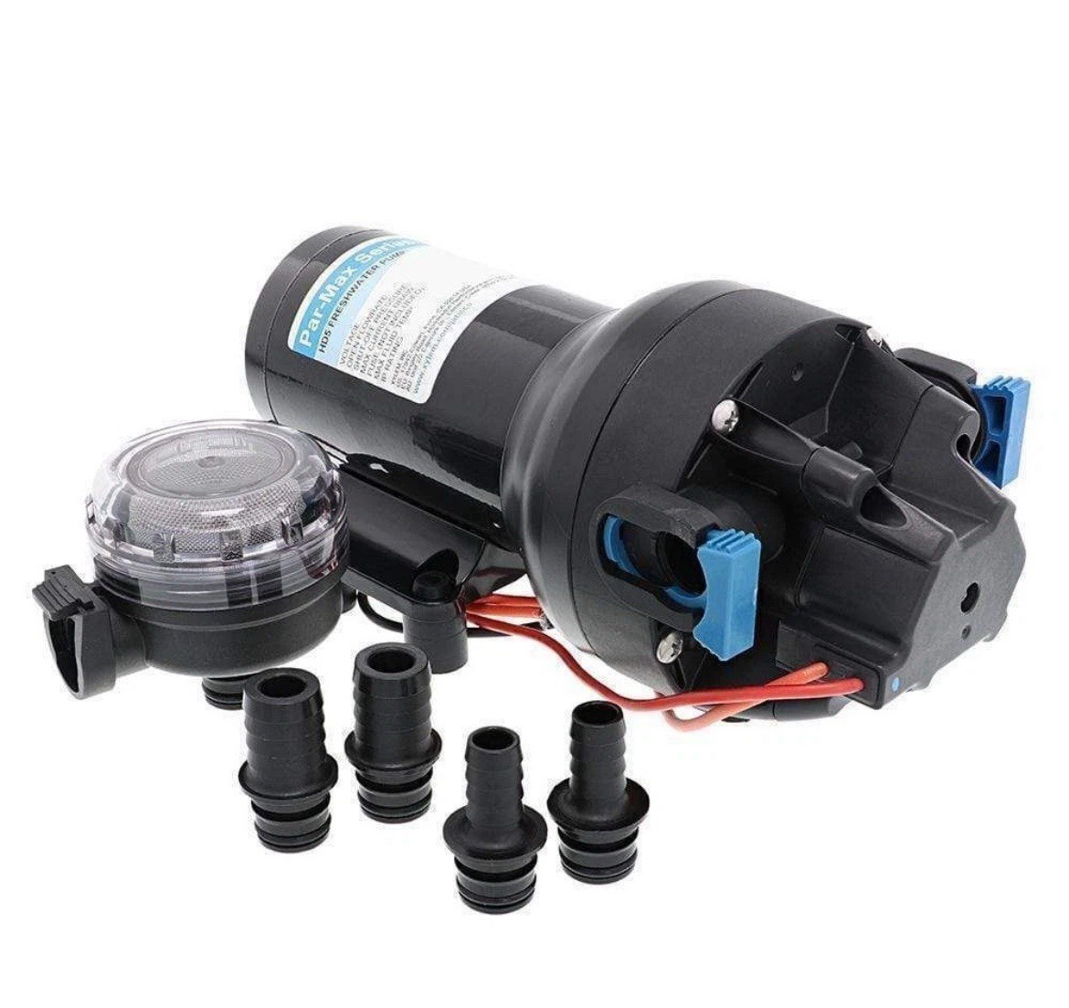 Jabsco P501J-118S-3A Par-Max HD5 Freshwater Diaphragm Pump 12V DC 5 GPM