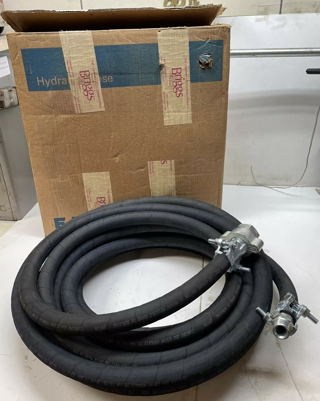 *New* Eaton Concord 250 Steam Hose H956812 3/4” x 50’ Warranty *New* Eaton Concord 250 Steam Hose H956812 3/4” x 50’ Warranty