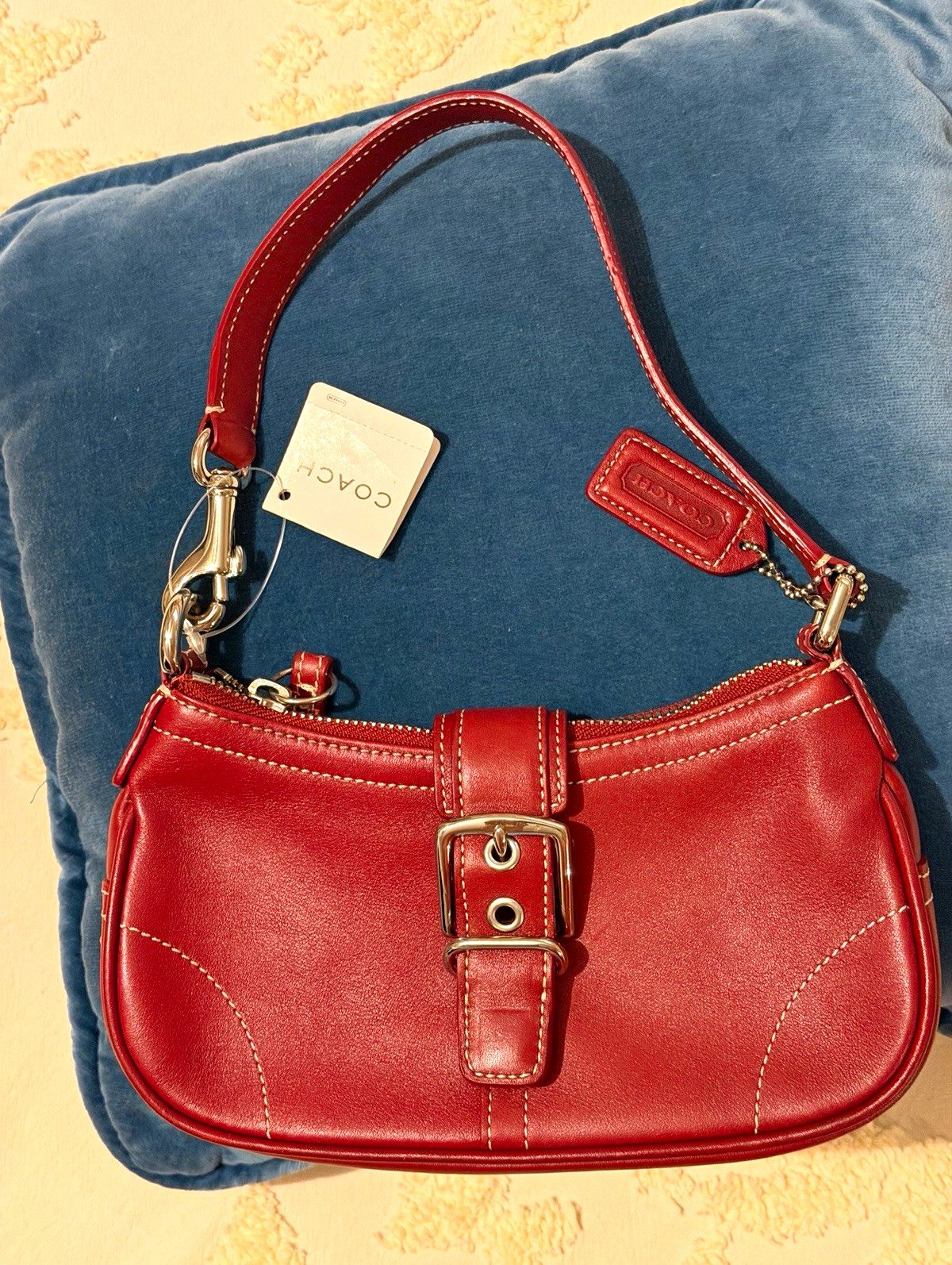 Coach Hamptons Demi Buckle Bag Accents Silver Hardware. Model no. F30-7542