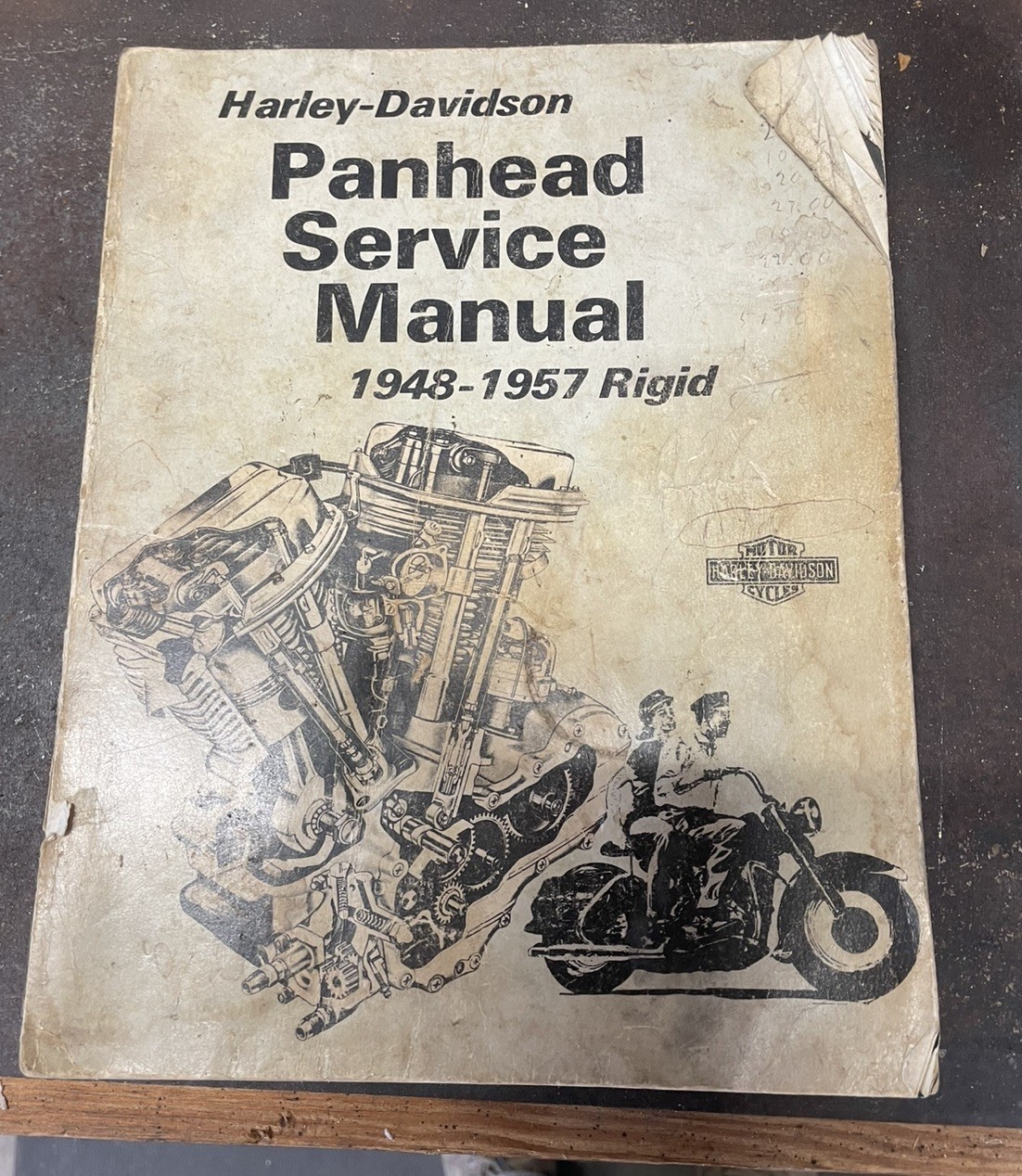 Original Harley Davidson Panhead Full Service Manual 1948-1957 