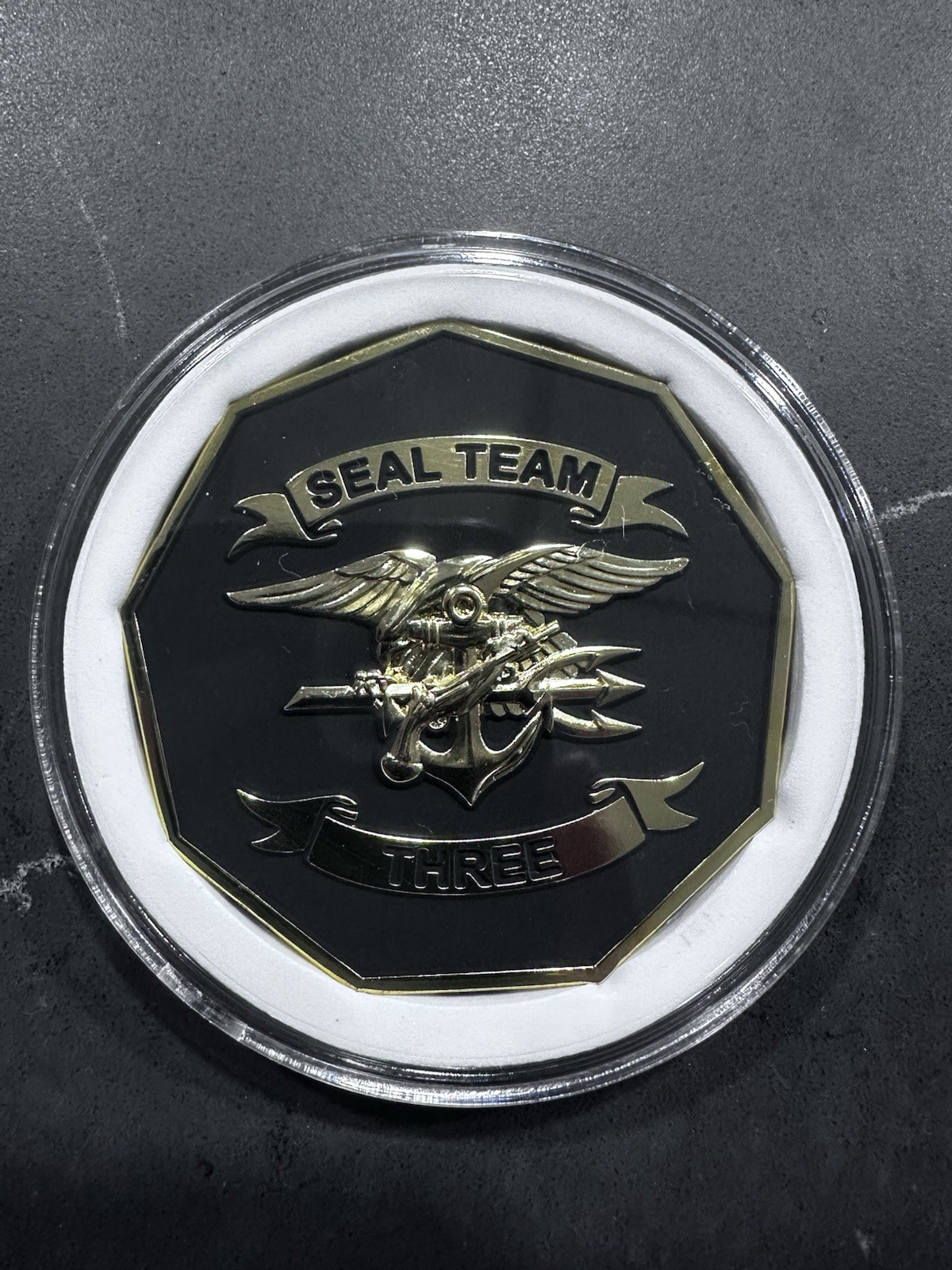 New Rare SEAL TEAM 3 COMMAND CHALLENGE COIN NSW, SOCOM, SEAL, BUD/s