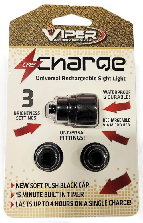 VIPER ARCHERY PRODUCTS THE CHARGE SIGHT LIGHT, USB RECHARGEABLE