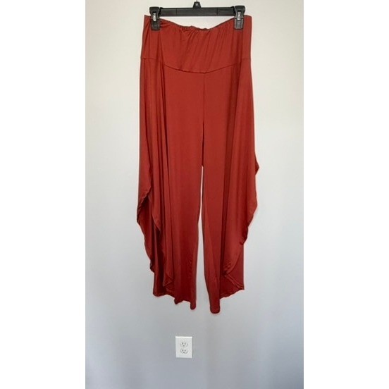 LOVEU.DEAR Women\'s Rust Harem Pants XL Boho Relaxed Wide Leg LOVEU.DEAR Women\'s Rust Harem Pants XL Boho Relaxed Wide Leg