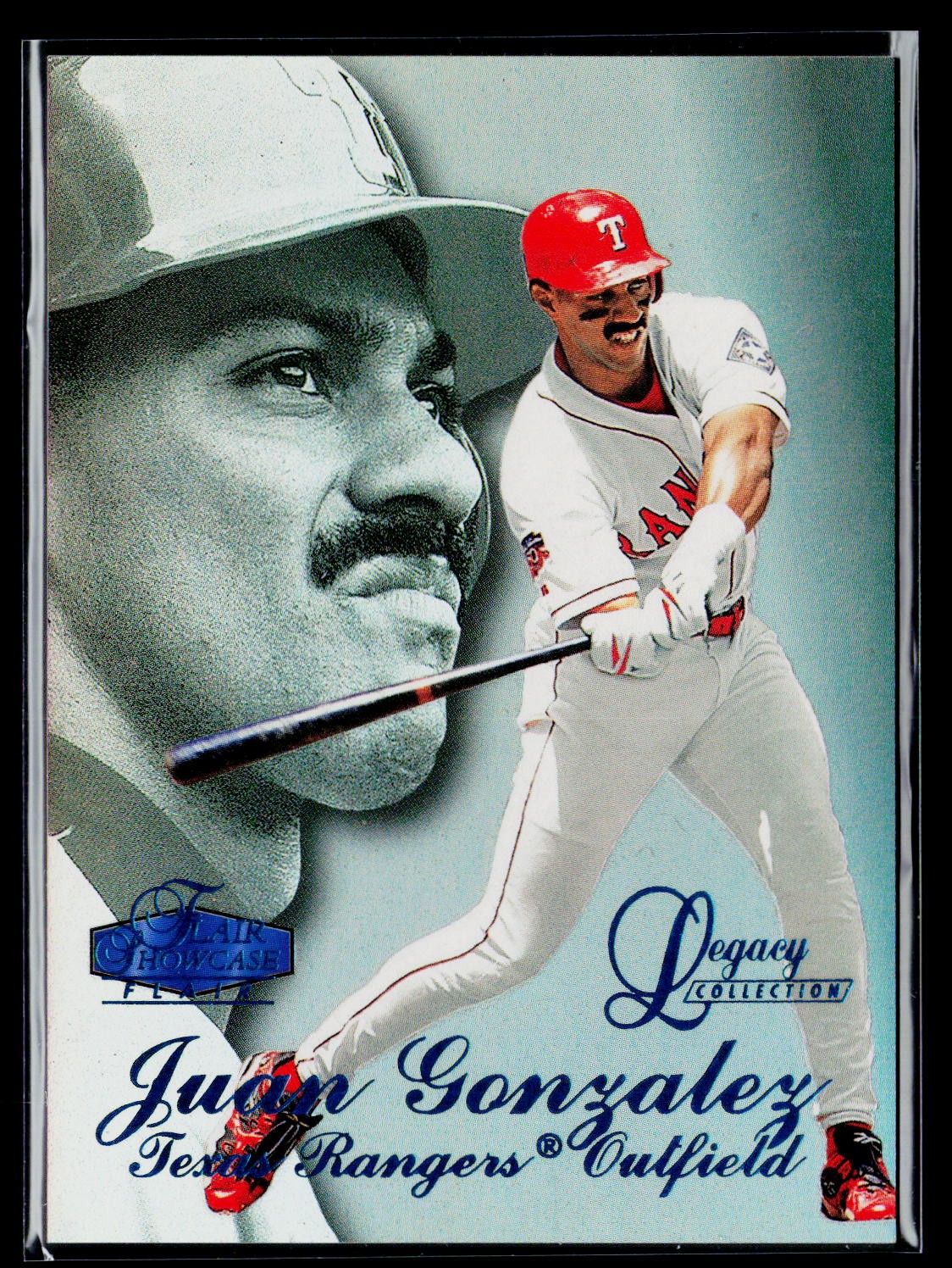 1998 Flair Showcase #44 Juan Gonzalez Legacy Row 3 #/100