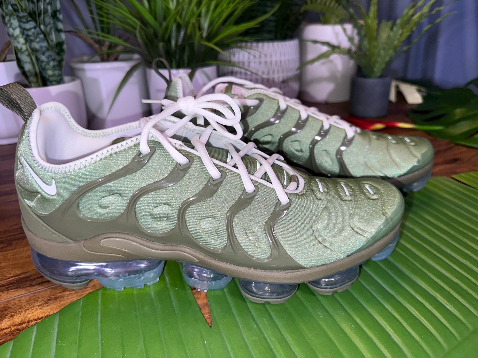 Nike Air VaporMax Plus \'Oil Green\' 2022 Men Size 11.5 NEW Shoes FD0779-386