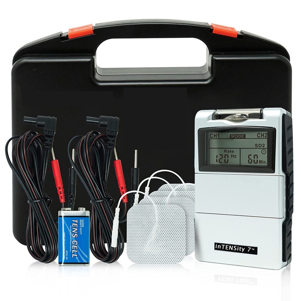 NEW TENS 7000/ Intensity 7 + 12 Electrodes 2 x 2 inch