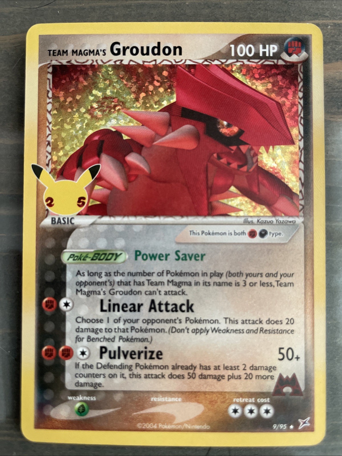 Team Magma\'s Groudon 9/95 - Celebrations: Classic Collection (CCC) Holo Pokémon