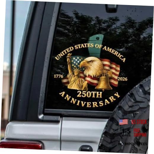 250th Anniversary USA Merchandise Car Decal - 8.3\