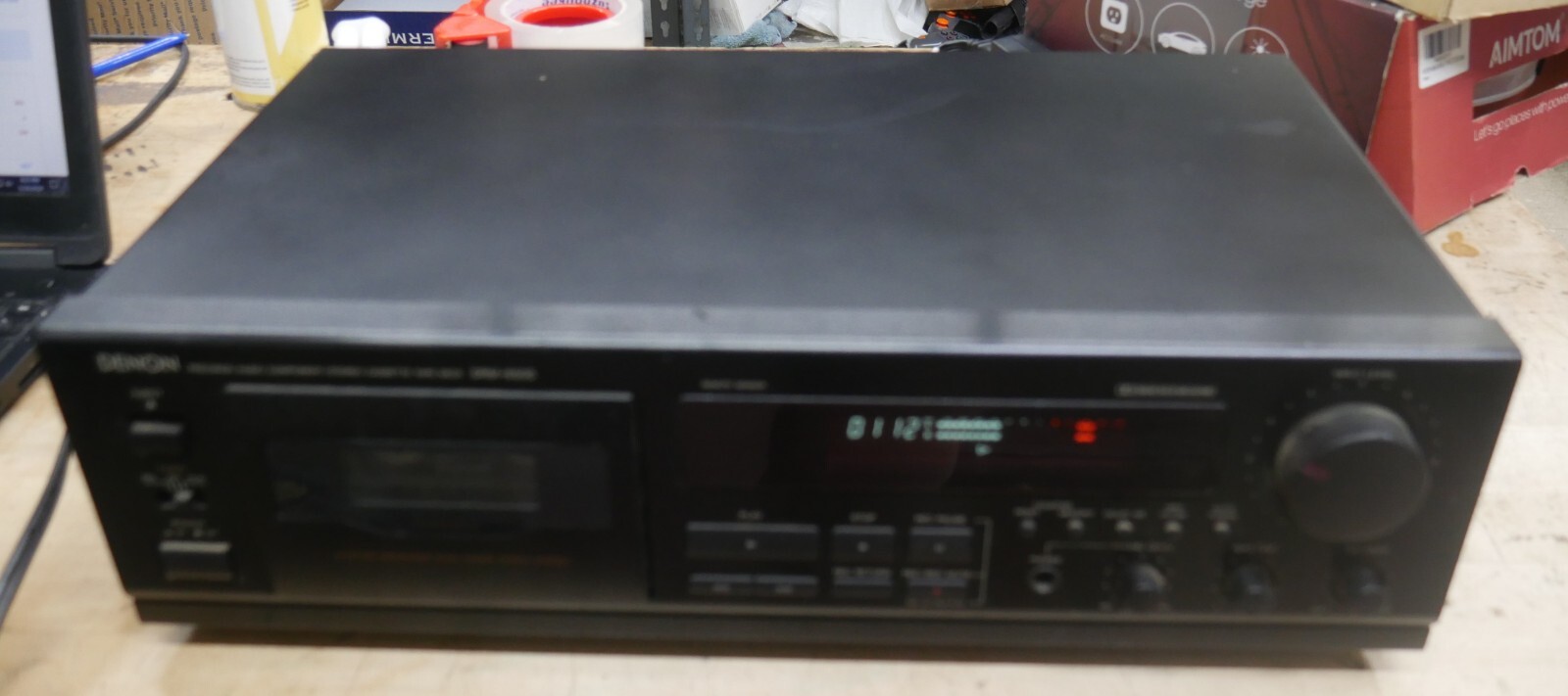 Denon DRM-650s VINTAGE stereo cassette tape deck receiver  No remote