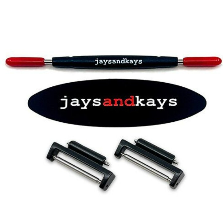 JaysAndKays® 18mm-Lug Metal Strap Adapters for Casio DW291 DW-291