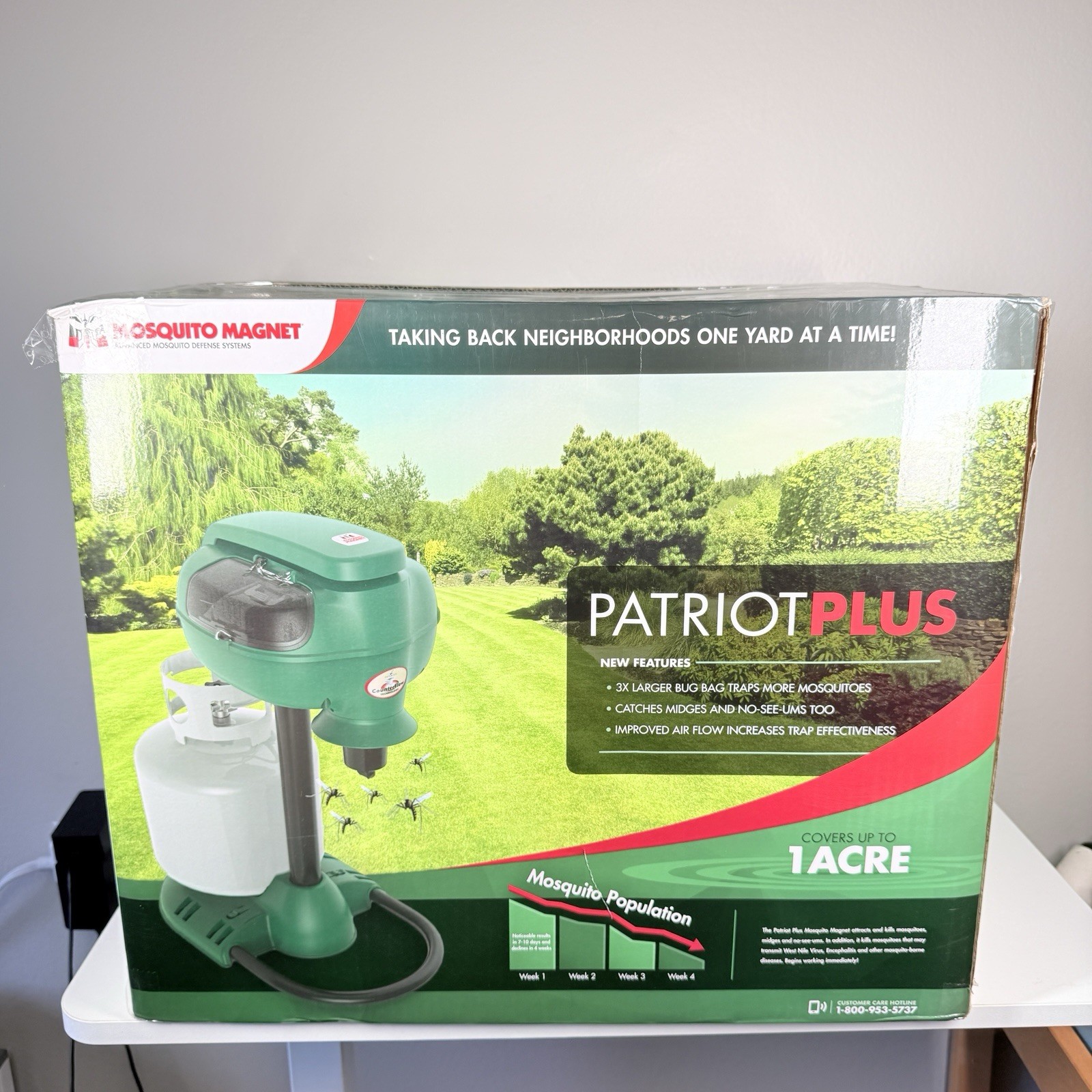 Mosquito Magnet MM4200B Patriot Plus Mosquito and Flying Insect Trap Open Box