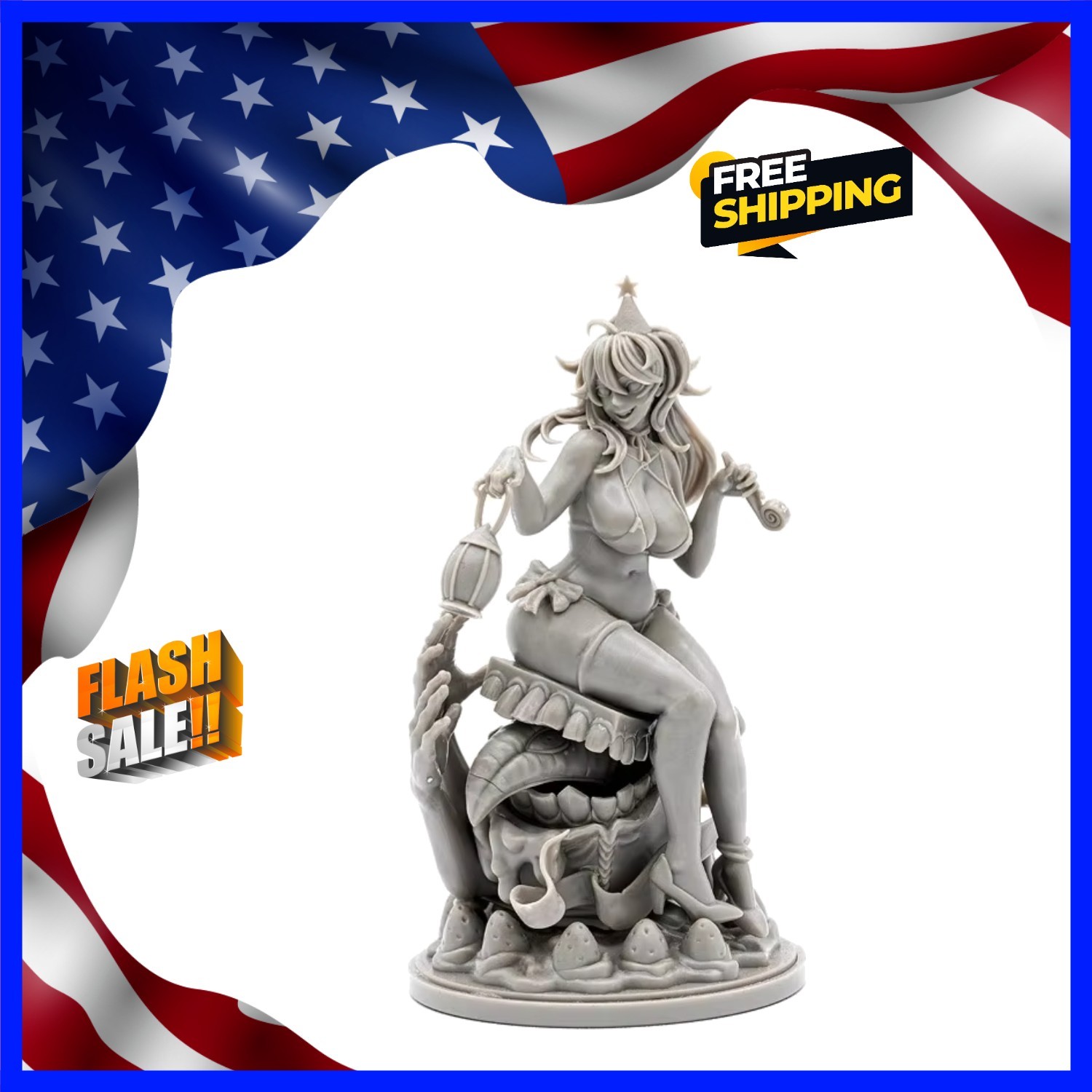 1/24 (75mm) Die-casting Resin Model Kit, GK， Resin White Mold Unpainted