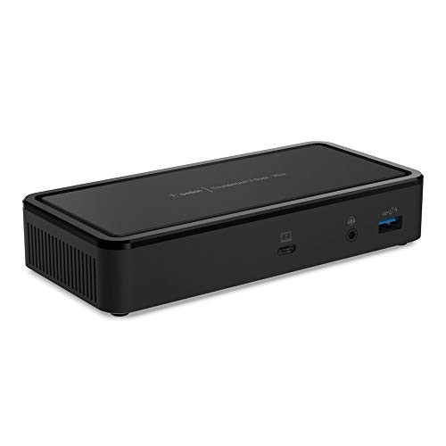 BELKIN THUNDERBOLT 3 DOCK PLUS THUNDERBOLT 3 CABLE - USB-C HUB - 8-IN-1 - BLACK