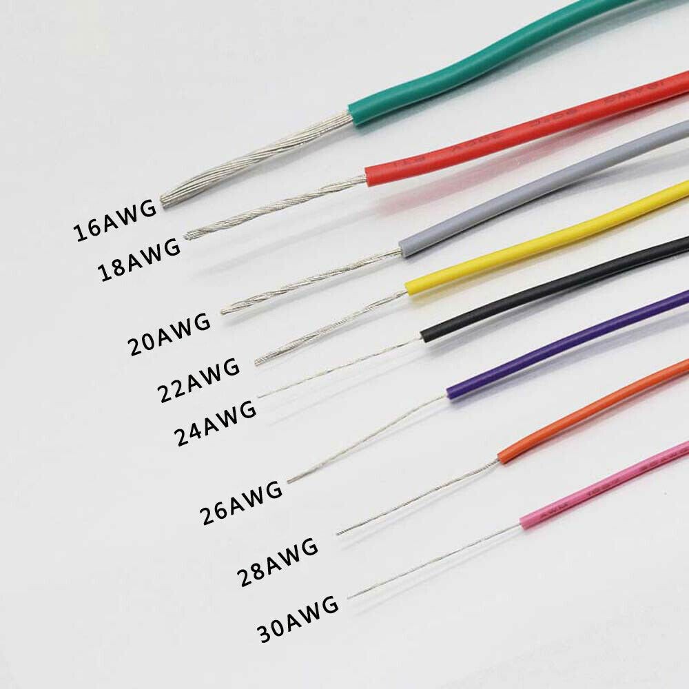 16/18/20/22AWG-30AWG Stranded UL1007 Cable 80°C 300V PVC Electric Equipment Wire