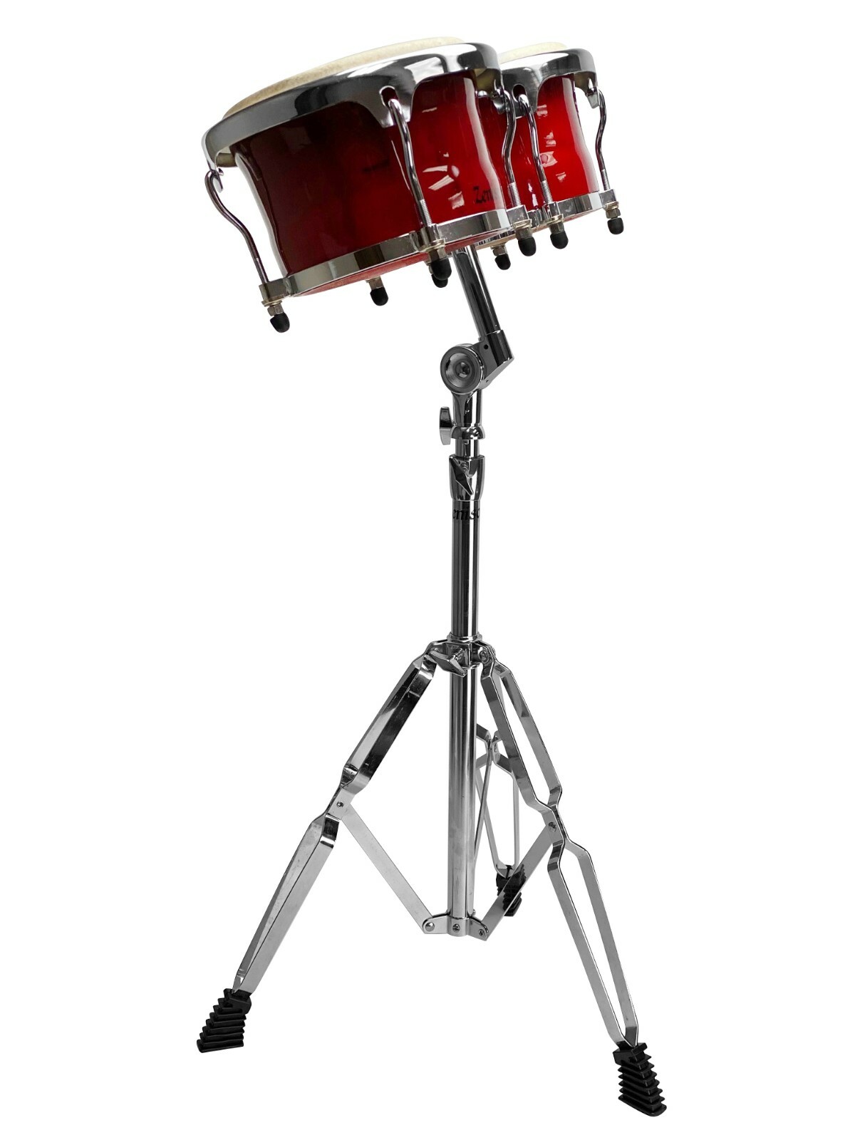 Bongo Stand & Redwood Bongos Adjustable Chrome Heavy Duty Double Braced Chrome Bongo Stand & Redwood Bongos Adjustable Chrome Heavy Duty Double Braced Chrome