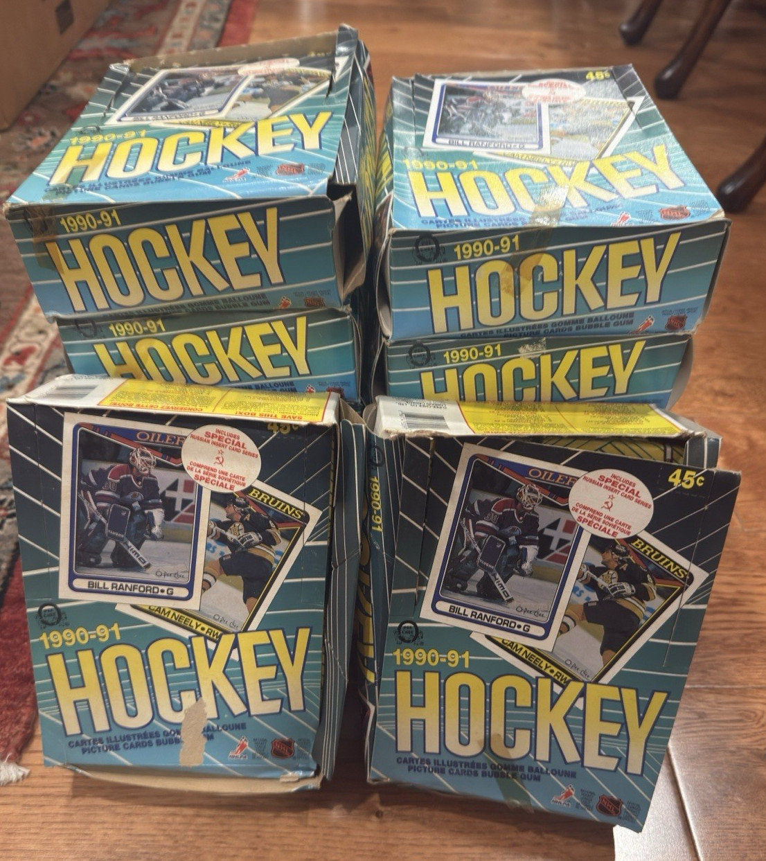 1990-91 O-PEE-CHEE Hockey Factory Sealed Wax Box WITH 36 Packs w/many RC