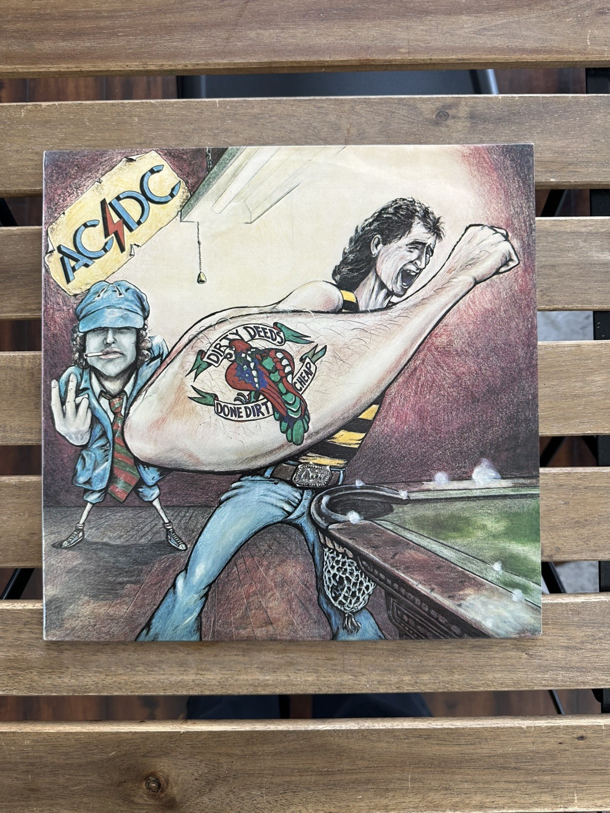 AC/DC Dirty Deeds Vinyl LP Record 1977 Australian 2nd Press NM 