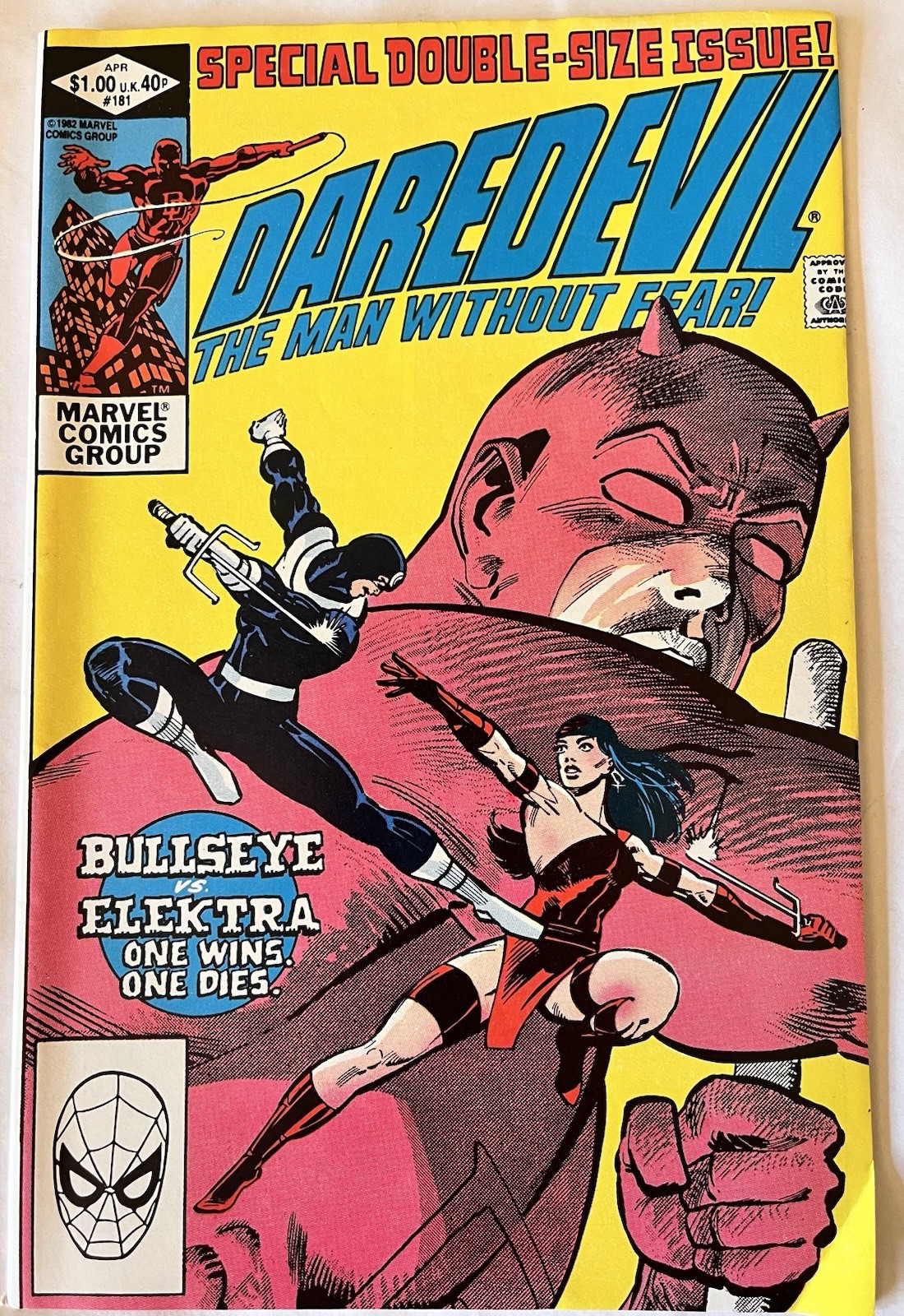 Daredevil #181 - 1982 - Frank Miller - Death Of Electra