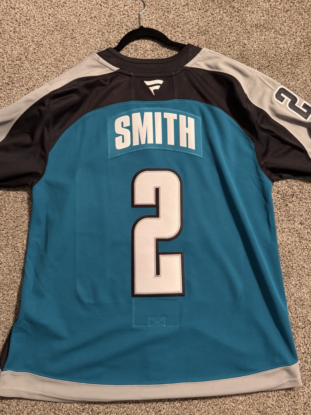 Will Smith San Jose Sharks Heritage Jersey fanatics Premium Sz 54 Will Smith San Jose Sharks Heritage Jersey fanatics Premium Sz 54