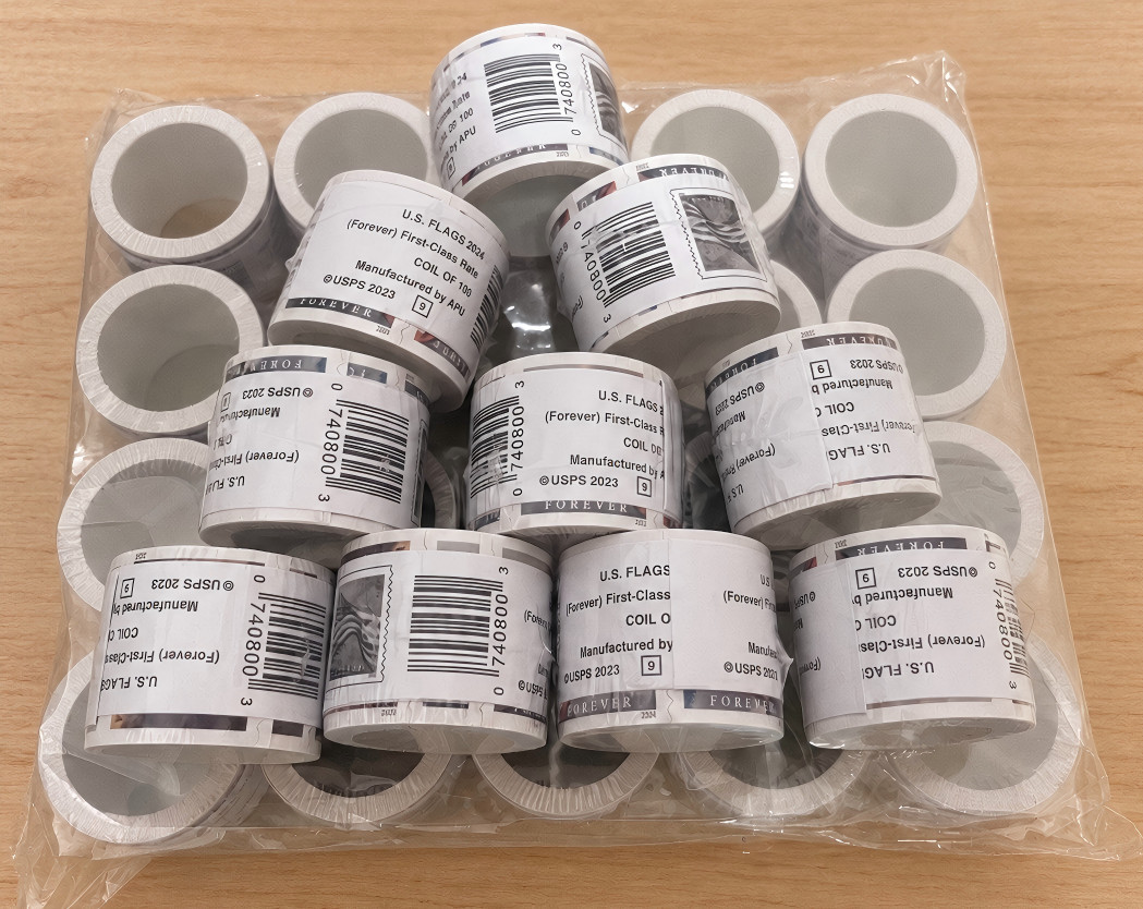 10 Roll of 100 Total 1000pcs First Class Flag U.S. Postage USPS Stamps 10 Roll of 100 Total 1000pcs First Class Flag U.S. Postage USPS Stamps