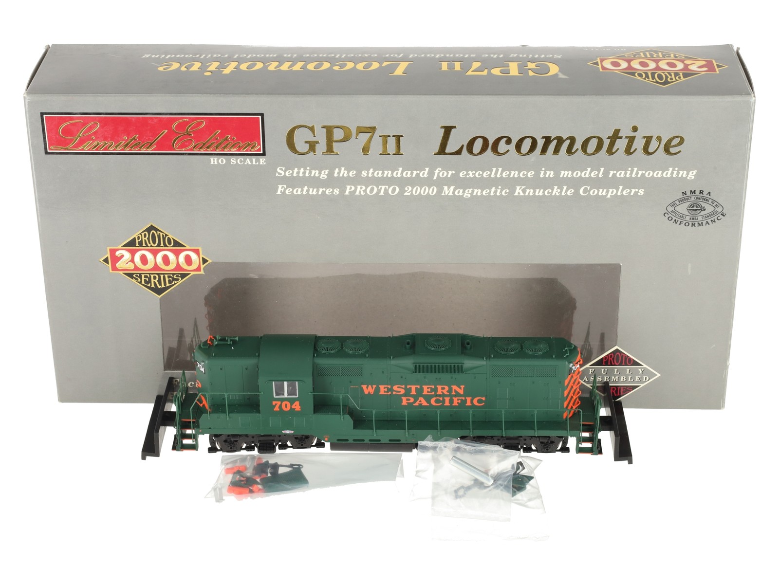 Proto 2000 920-40479 WP EMD GP7 Phase II Diesel Locomotive #704 w/DCC, Sound EX