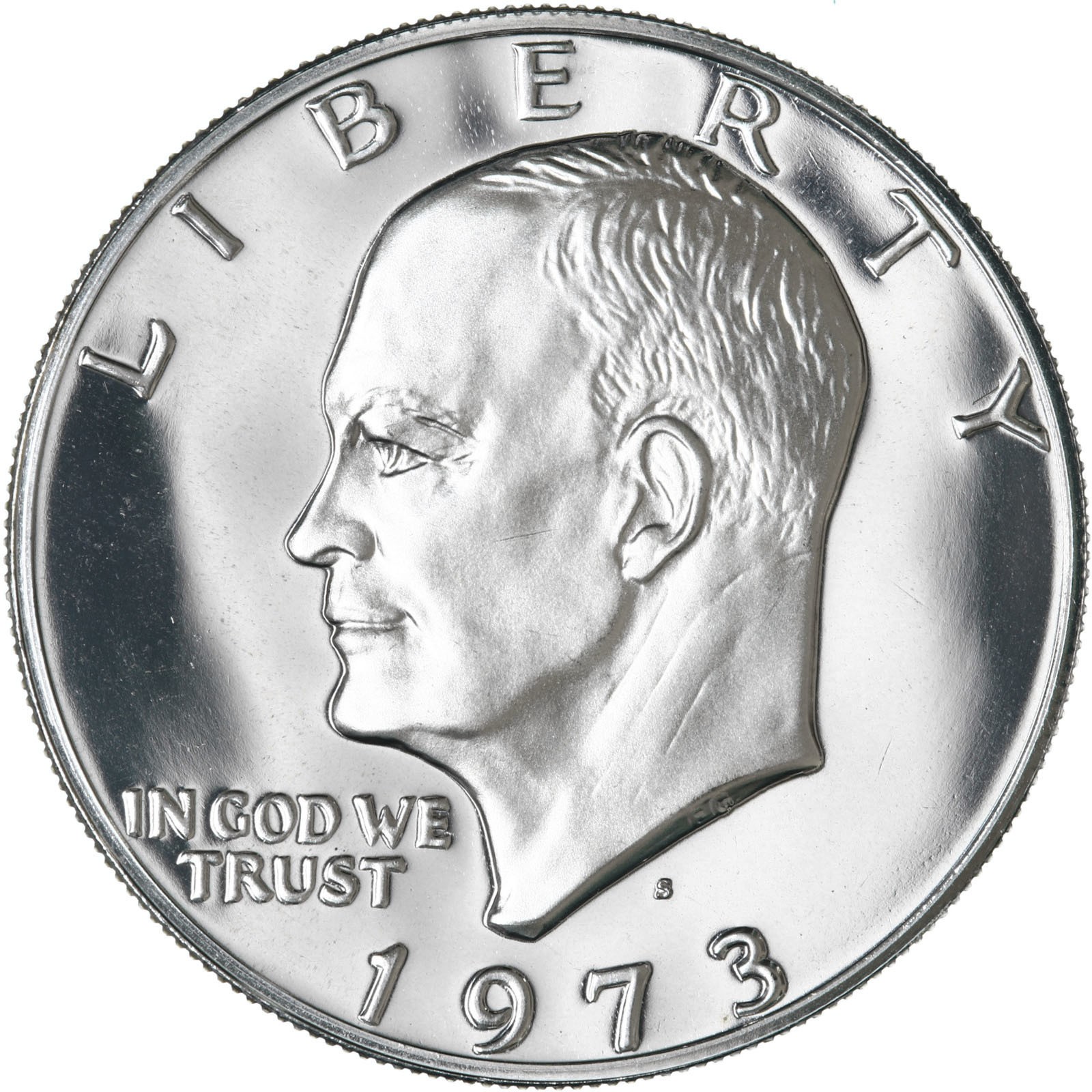 1973 S Eisenhower Dollar Gem DCam Proof CN-Clad
