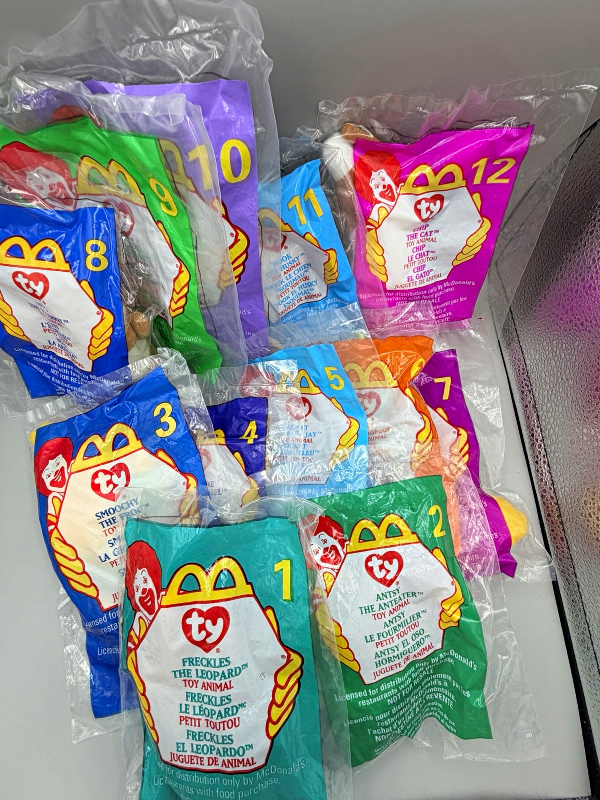 1999 McDonald’s TY Teenie Beanie Babies COMPLETE SET #1-12 SEALED Vintage 1999 McDonald’s TY Teenie Beanie Babies COMPLETE SET #1-12 SEALED Vintage