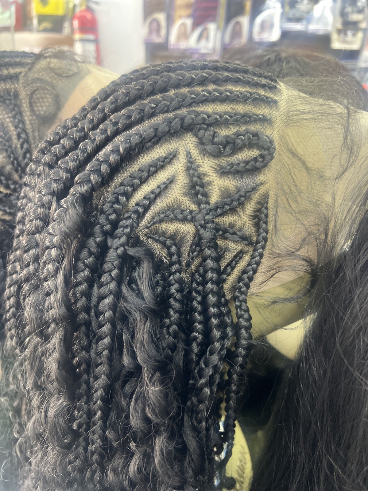 hand braided wigs lace front