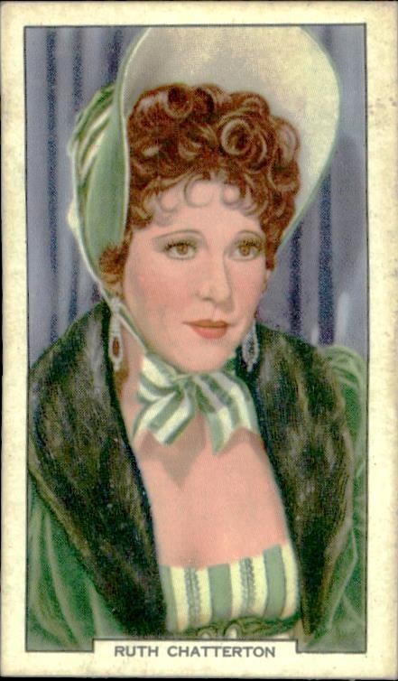 1930s Gallaher Film Stars RUTH CHATTERTON Tobacco Cigarette Movie Card