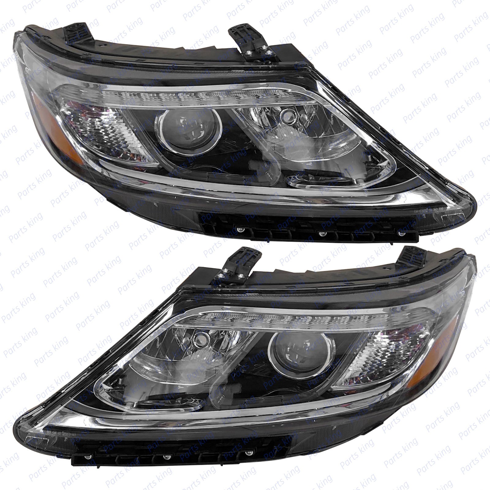 For 2014 2015 Kia Sorento EX SX Halogen LED DRL Projector Headlights Left Right