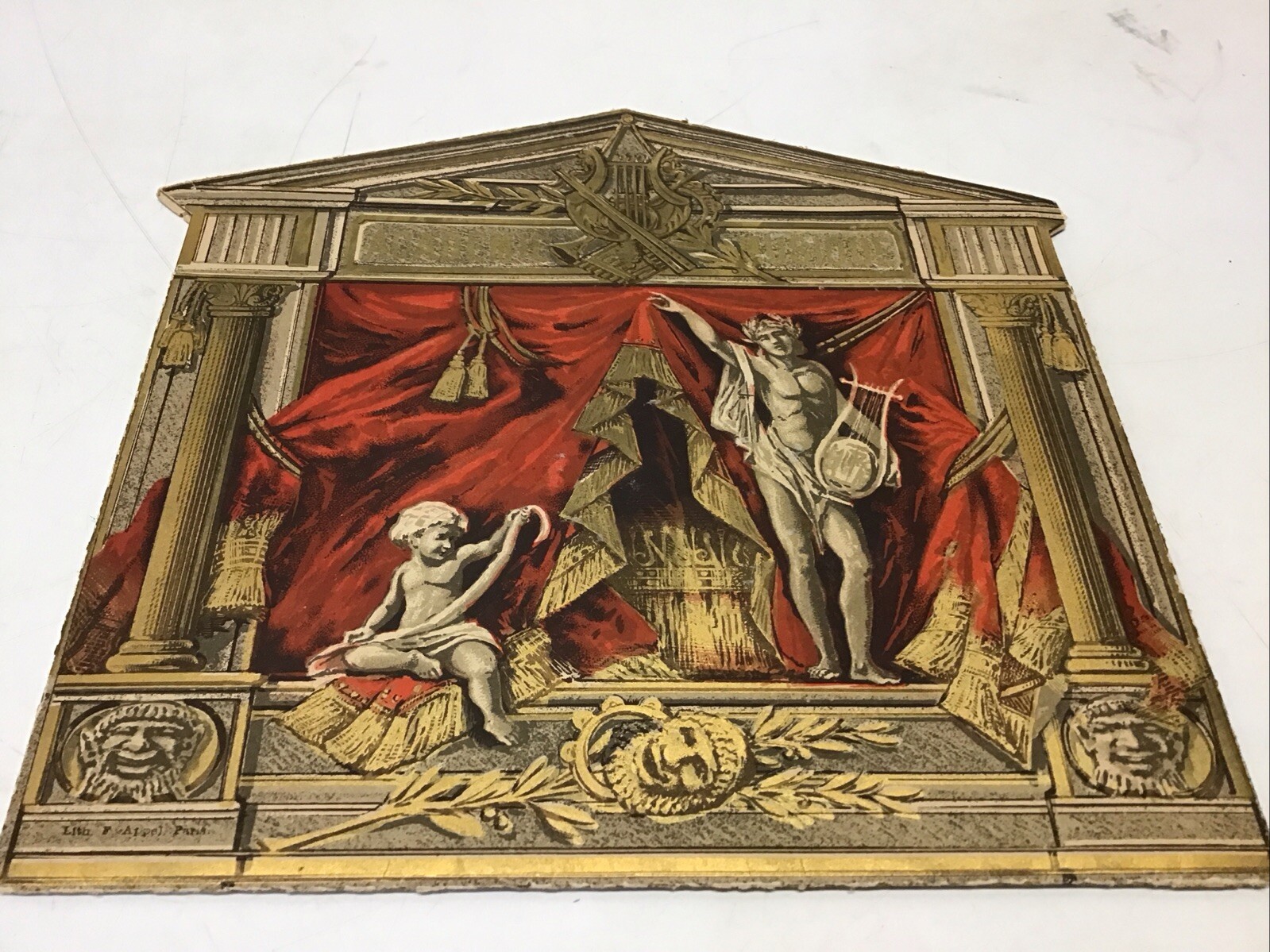 Rare 1889 St Louis Veiled Prophet Invitation Program Comic Opera Mechanical Pop-