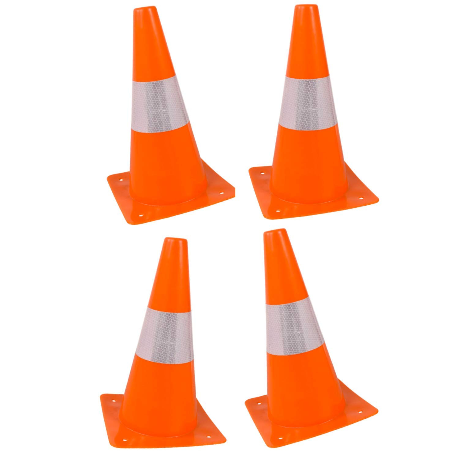 Conos de seguridad naranjas - Conos de peligro (4 piezas) Cono de seguridad de p
