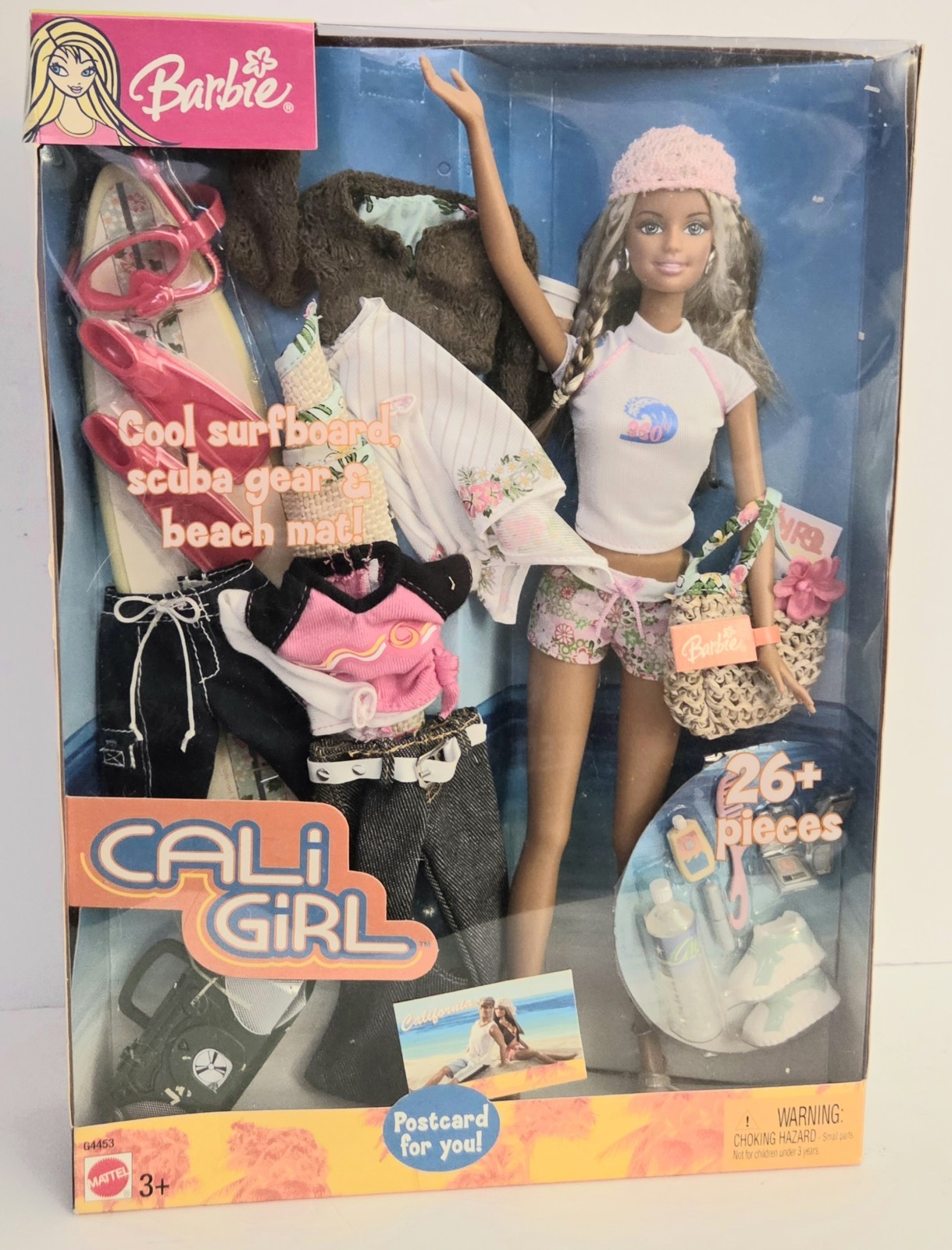 2003 CALI GIRL SET BARBIE MATTEL 26+ PIECES NRFB