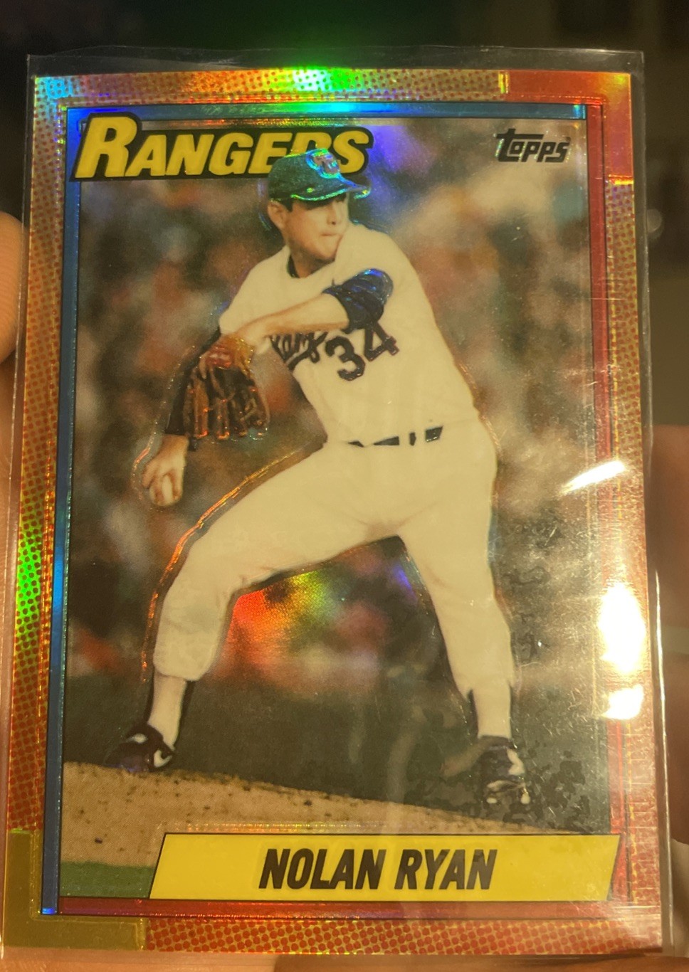 1999 Topps Reprints CHROME FINEST REFRACTOR #23 Nolan Ryan 1990 RARE PARALLEL 1999 Topps Reprints CHROME FINEST REFRACTOR #23 Nolan Ryan 1990 RARE PARALLEL