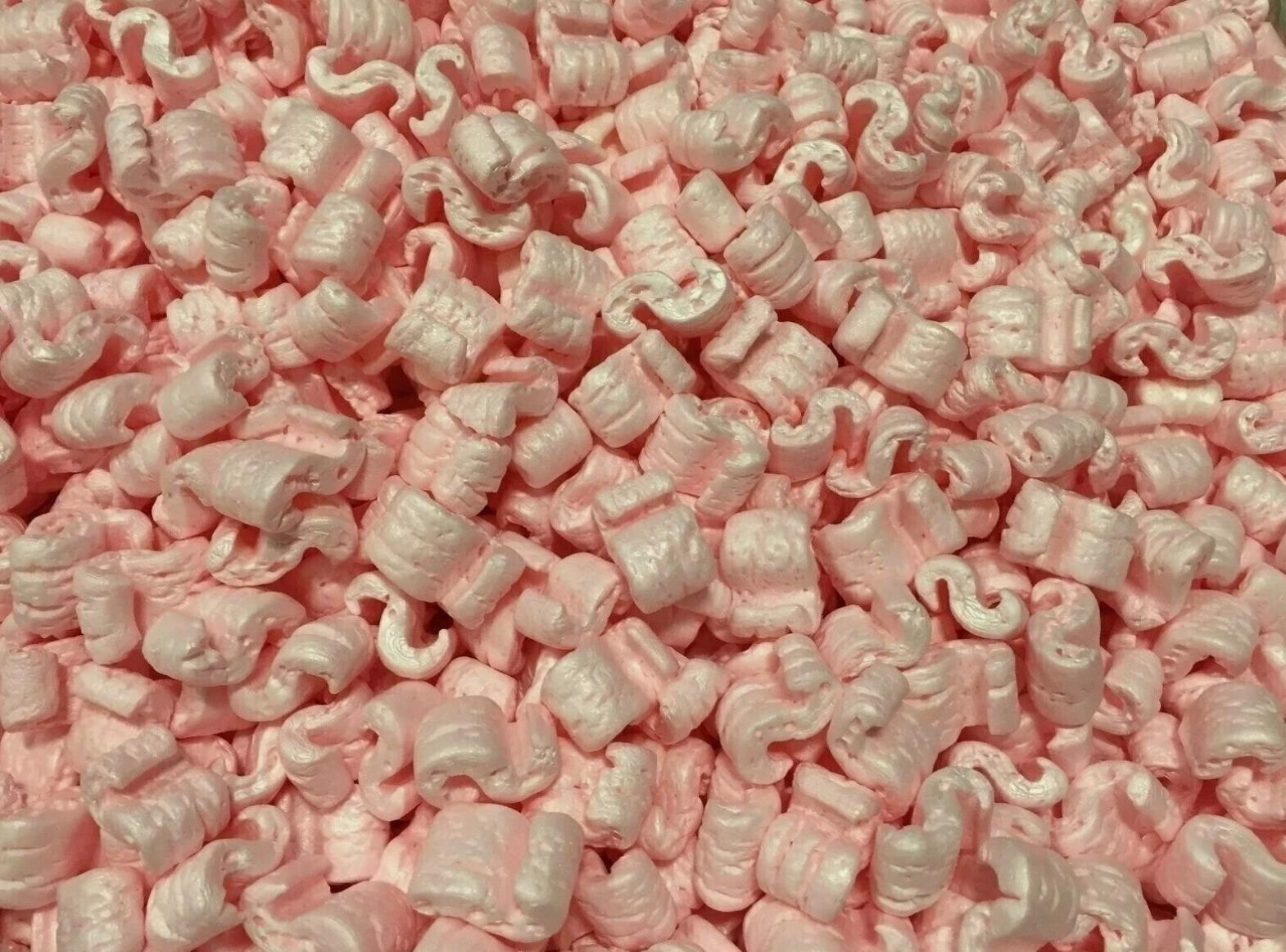 Packing Peanuts Shipping Anti Static Loose Fill 60 Gallons 8 Cubic Feet Pink